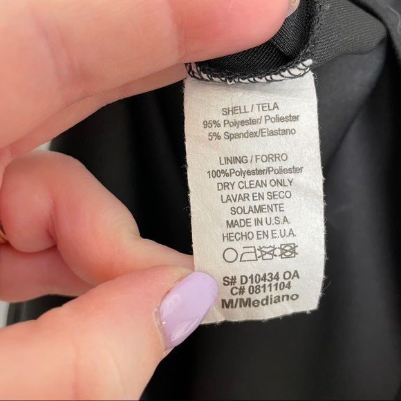 Black Stretchy Dress w/ mesh detailing - Picture 5 of 5